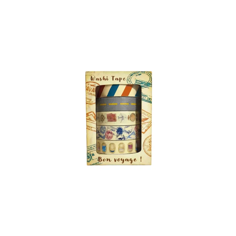 Boîte Washi Tapes Bon Voyage !