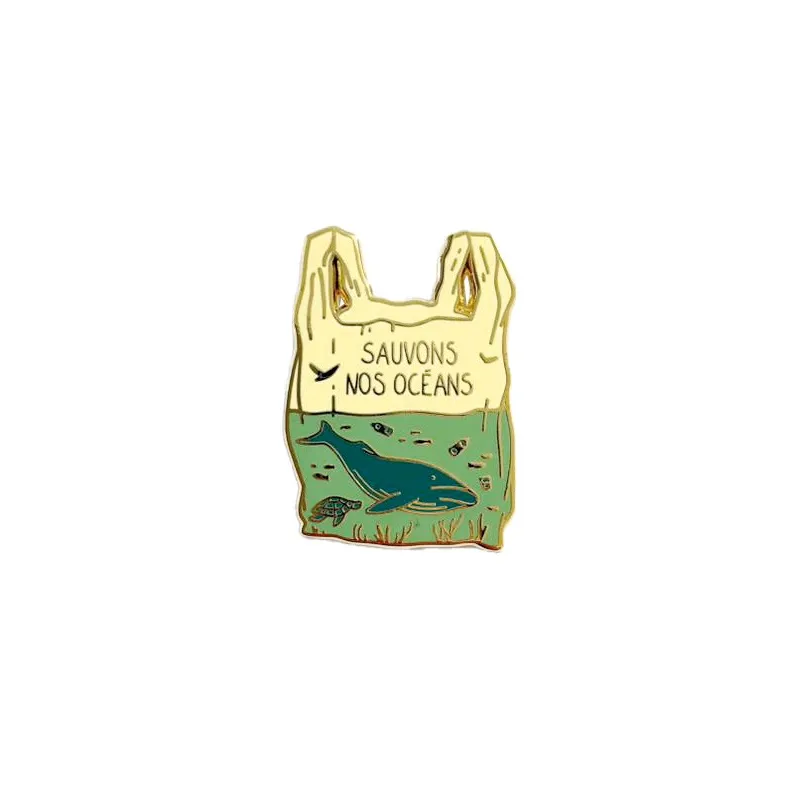 Pin's sac océan