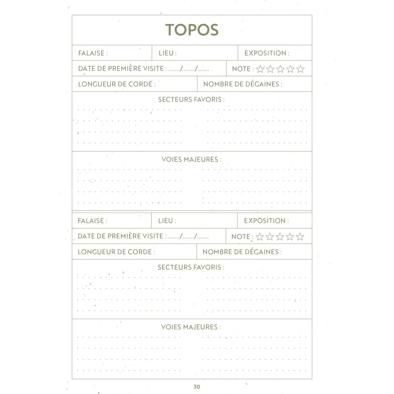 Aventura Éditions - Carnet Escalade Aventure Verticale