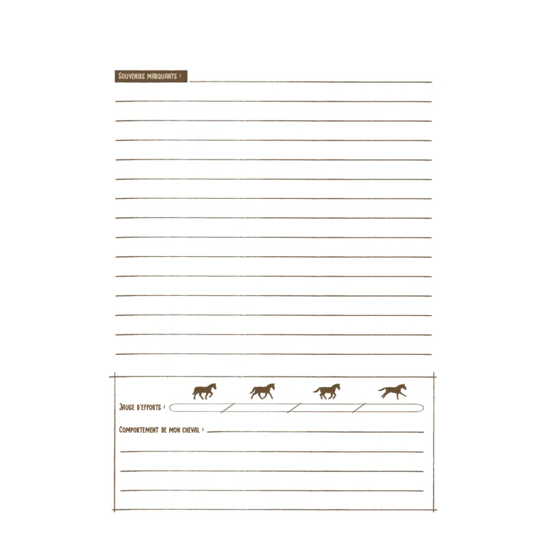 Aventura Éditions - Cadeau Original, Carnet d'aventures équestres
