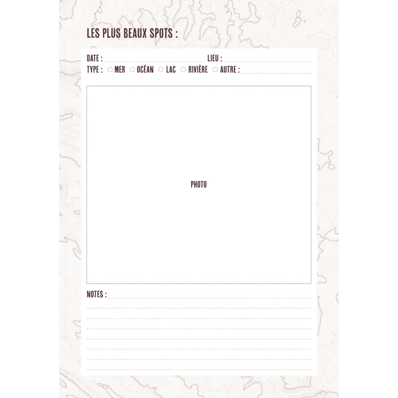 Aventura Éditions - Cadeau Original, Carnet de pêche aventure