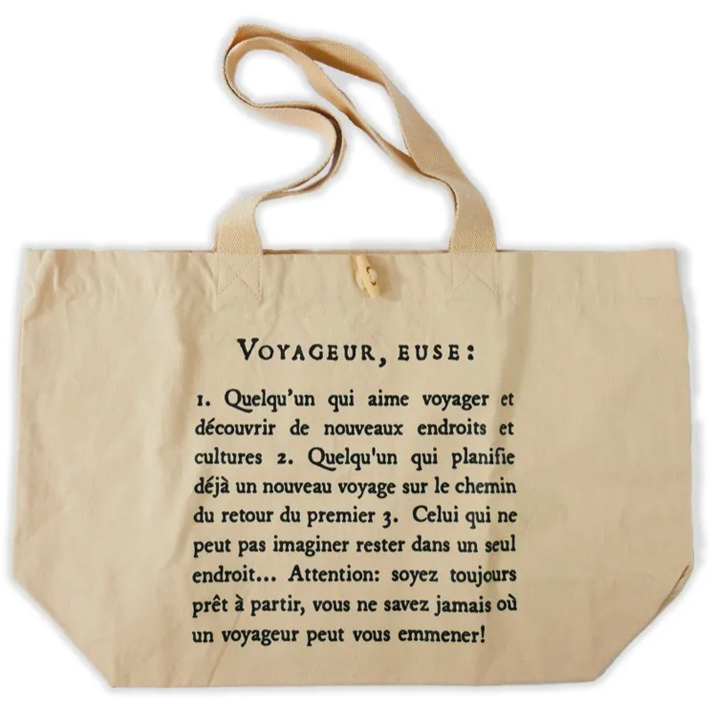 Aventura Éditions - Idée Cadeau, Sac Cabas du Voyageur