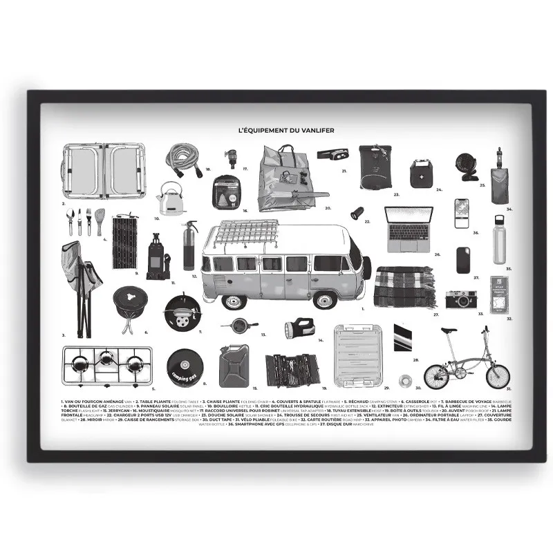 Aventura Éditions - Affiche de Décoration Murale Vanlife