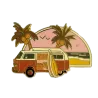 Pin's van plage